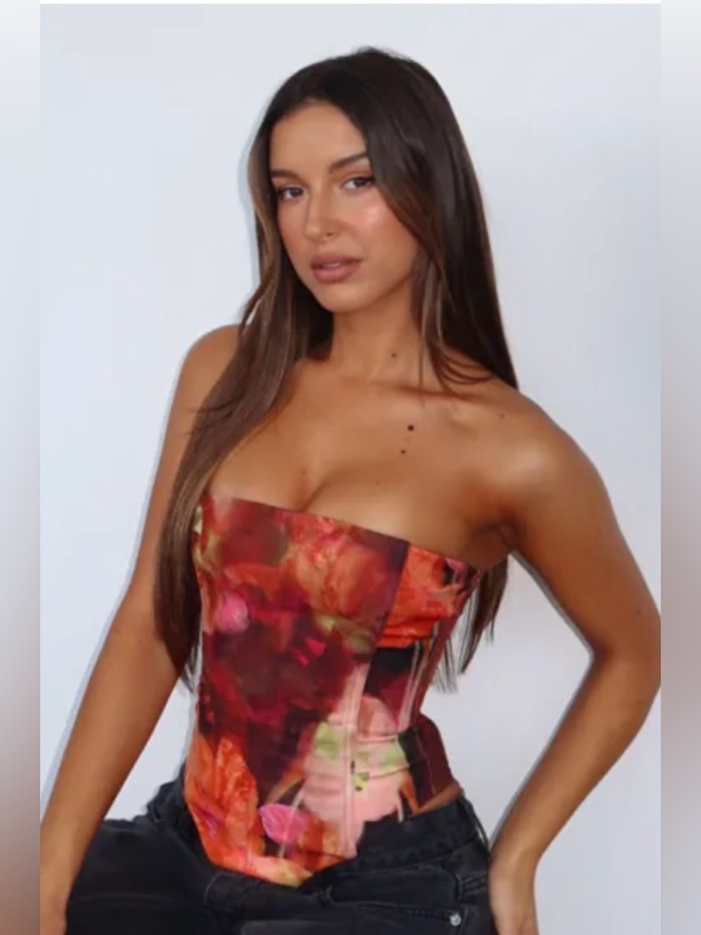 White Fox let it go strapless bustier size XS